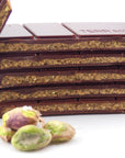 Tablette Fourrée  Noir 75 % "Praliné à l'ancienne" Pistache